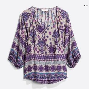 Renee C Mati Billow Sleeve Top